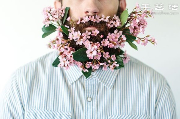 Have you seen a man with flowers on his beard? 