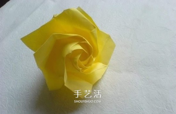 Detailed PT rose folding diagram and handmade PT rose origami tutorial