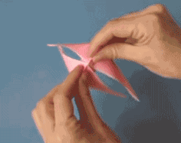 Handmade origami butterfly folding tutorial dynamic image