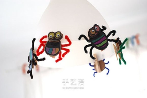 How to make a simple cardboard spider for kindergarten Halloween spider