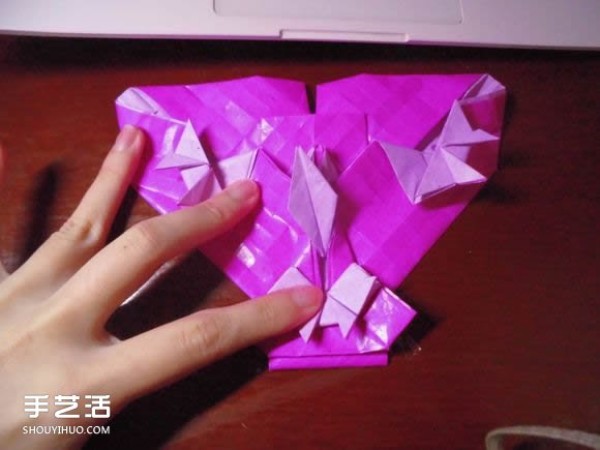 Die Lianhua Love Origami Illustration of Creative Love Origami Step by Step