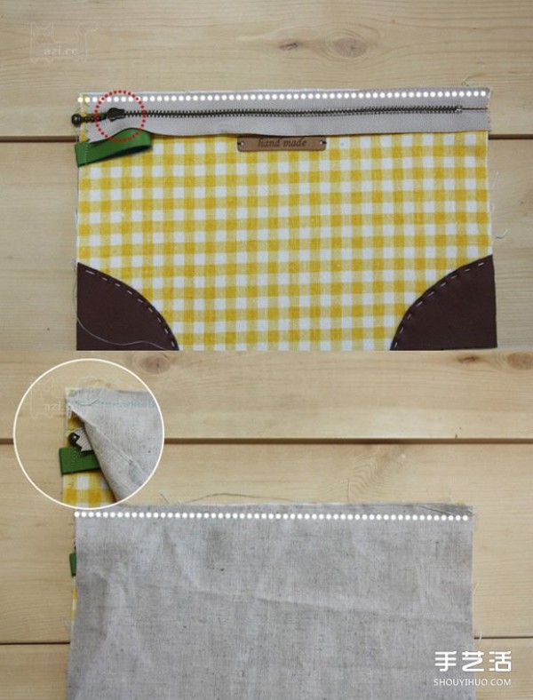 How to make a homemade Korean cosmetic bag and make a handmade fabric cosmetic bag