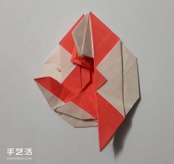 How to origami a monkey badge, how to fold a monkey pattern, how to fold it manually