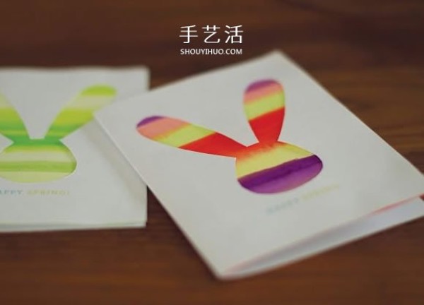 How to make homemade Easter cards and make simple Mid-Autumn Festival rabbit greeting cards