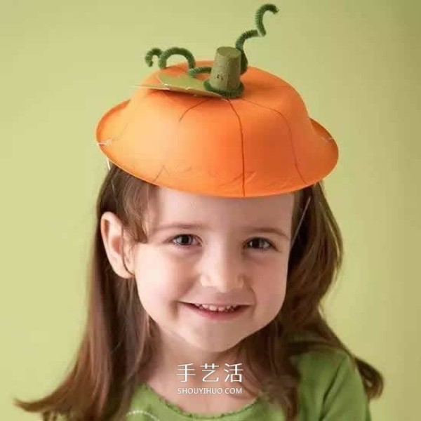 How to make Halloween hats for toddlers with illustrations of handmade Halloween hats