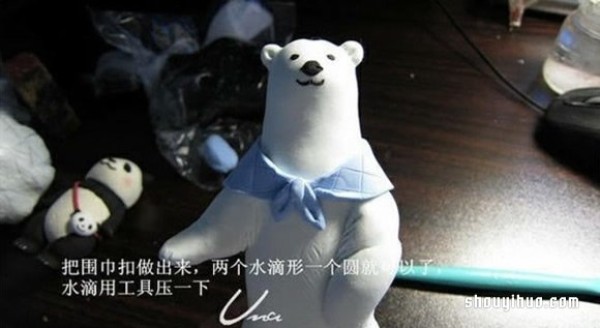 Clay White Bear Handmade Tutorial Clay DIY Polar Bear Step Illustrations