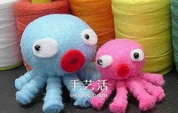 How to make cute non-woven octopus and make handmade octopus doll with fabric art