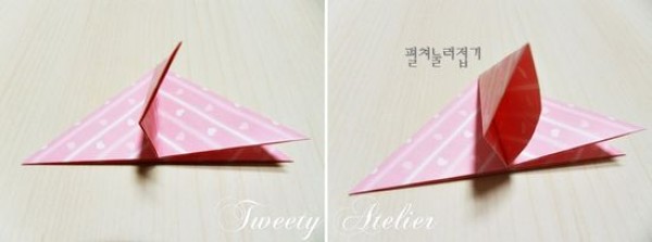 Triangle Bookmark Origami Method and Triangle Bookmark Illustrated Tutorial