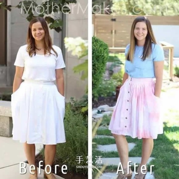 Ingenuity! Dads old shirt turned into beautiful skirt for daughter