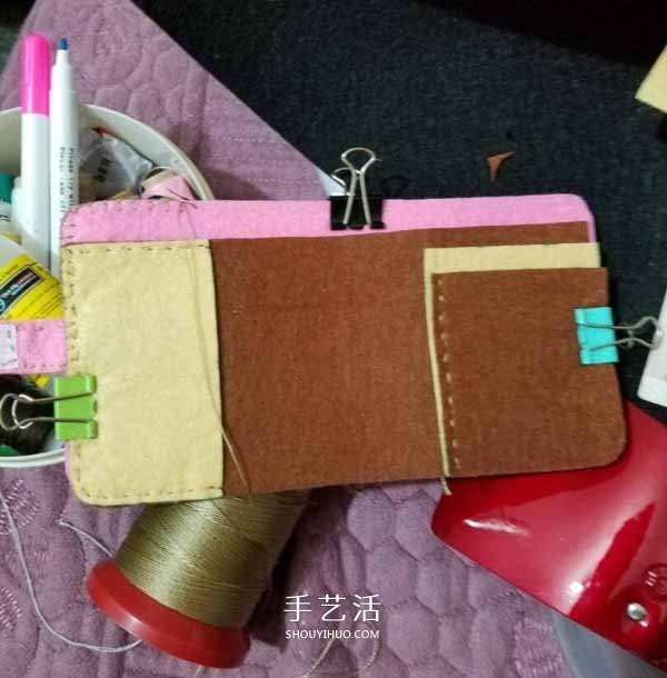 Non-woven fabrics to make cartoon wallets, fabric art DIY cute style girls