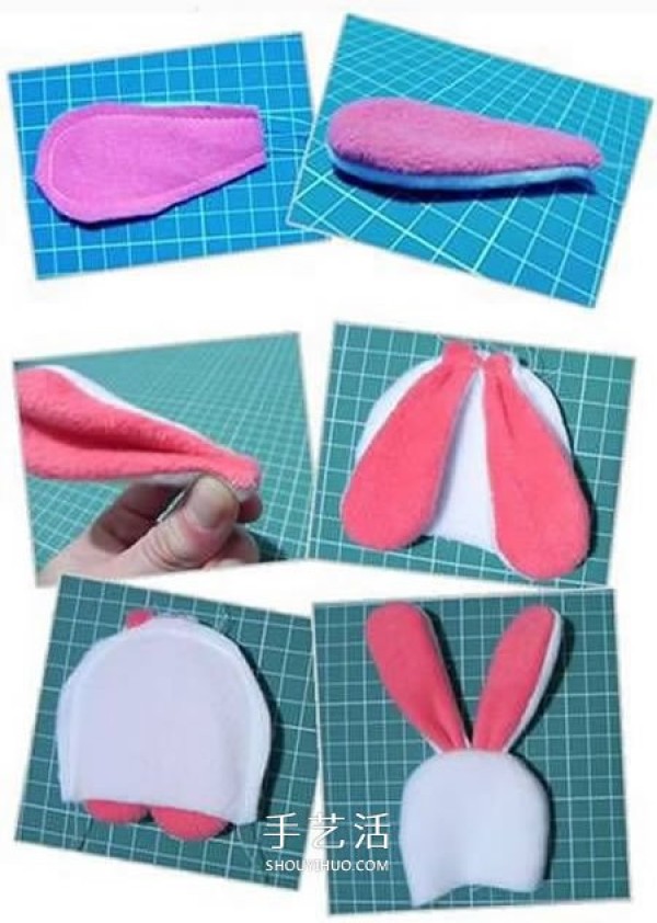 How to make non-woven rabbit dolls, DIY handmade rabbit dolls