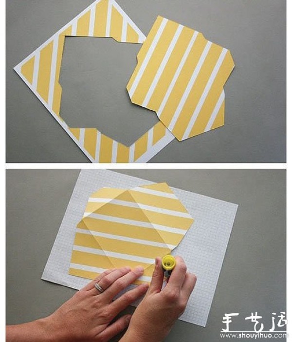 Handmade origami tutorial for making cute envelopes