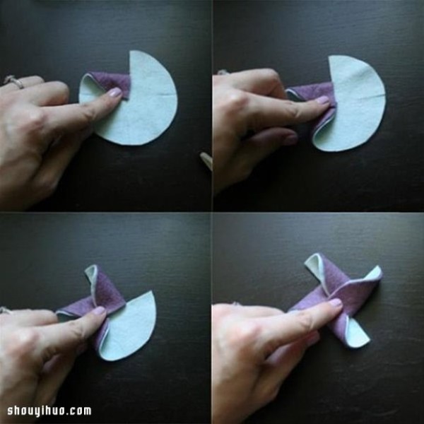 How to make handmade non-woven windmill toys with fabric art windmill