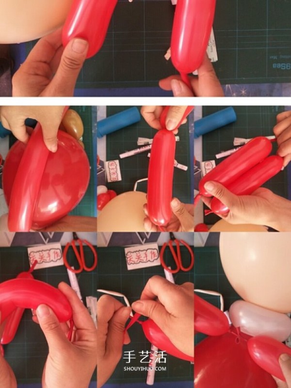 Christmas gift for children: How to make Santa Claus holding a balloon