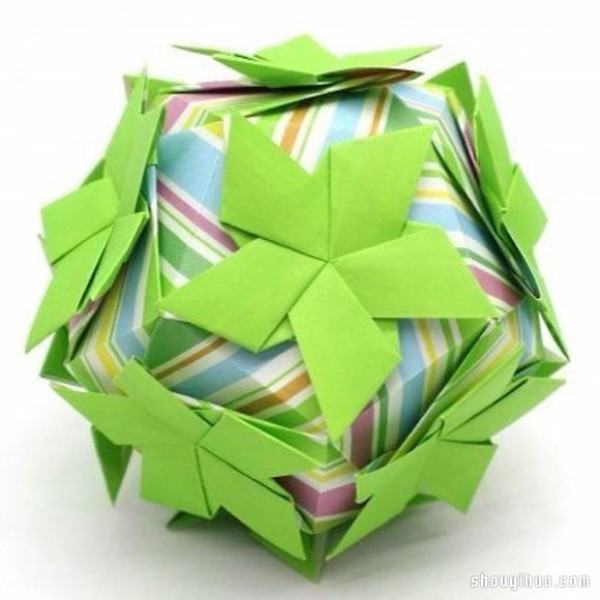 Appreciation of the beautiful handmade origami flower balls (7)