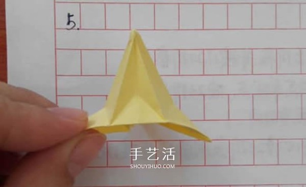 Five-petal Sato Rose Folding Illustration How to Fold Sato Rose Step by Step