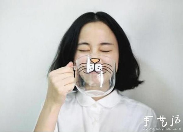 Cute cup, let girls continue to act cute to the end! 