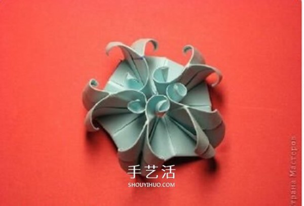 Origami Pothos Demon Flower Ball Tutorial with Illustrations of How to Fold the Pothos Poison Flower Ball