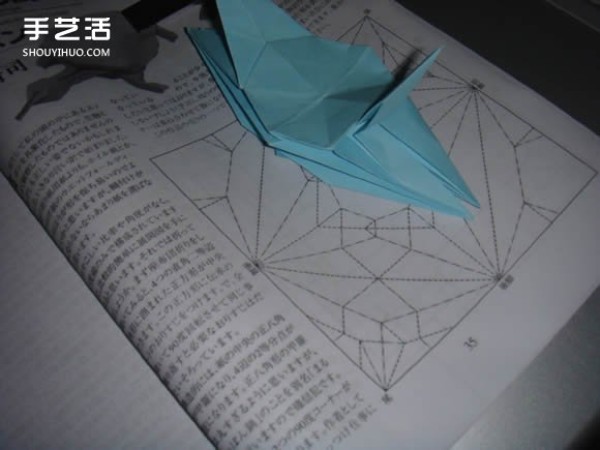 How to Origami Soft-shell Turtle Illustration of Handmade Three-dimensional Soft-shell Turtle