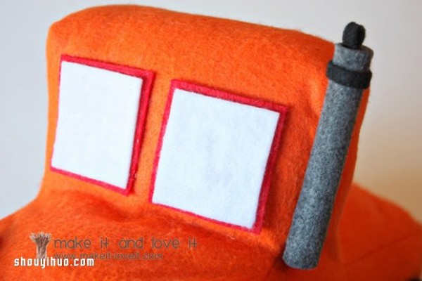 How to make cute non-woven toy trucks and vans with fabric art