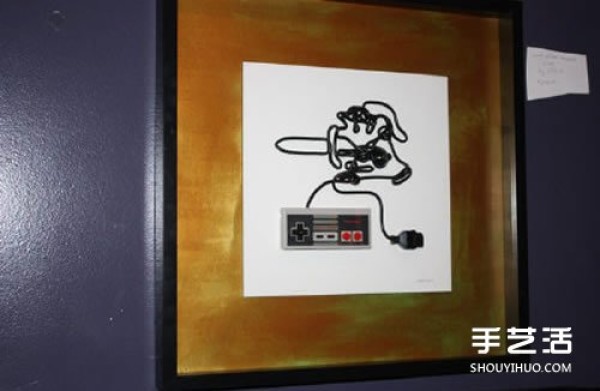 Nintendo Game Controller Line DIY to Make Nostalgic Creative Decorative Paintings