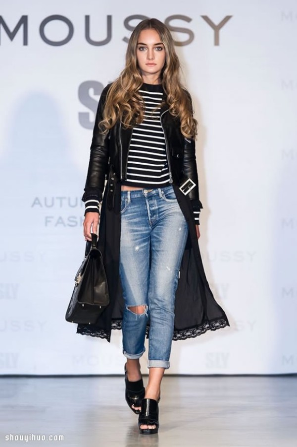 MOUSSY & SLYs autumn and winter womens clothing creates a British retro style