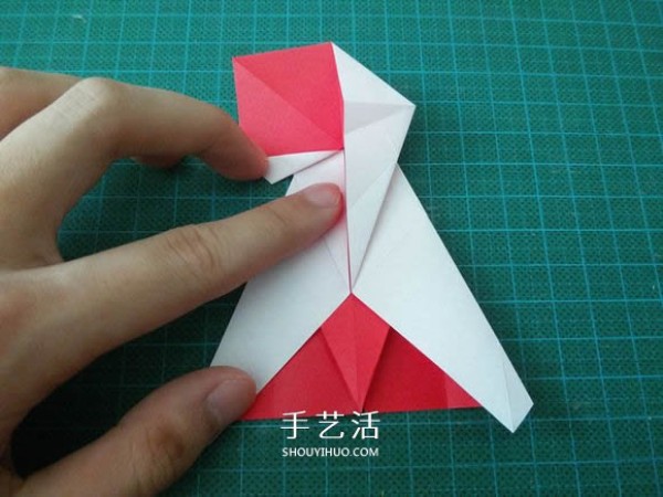 Illustrated tutorial on how to fold the Christmas crane How to fold the Christmas crane