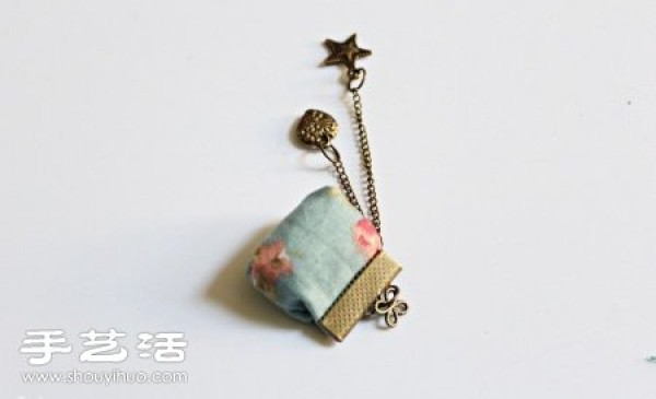 Pastoral style bag-shaped necklace pendant handmade DIY illustrated tutorial