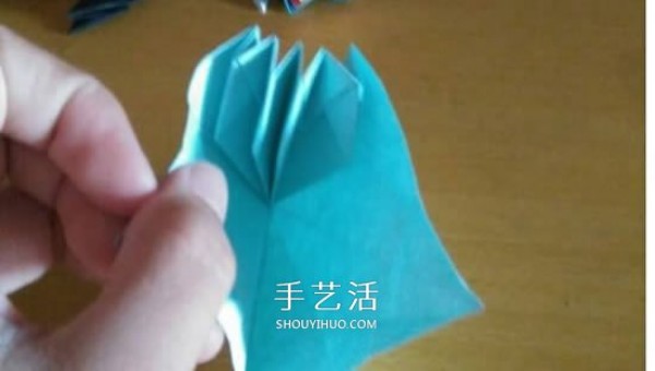 How to fold beautiful paper flowers, origami eight-pointed star flower with illustrations