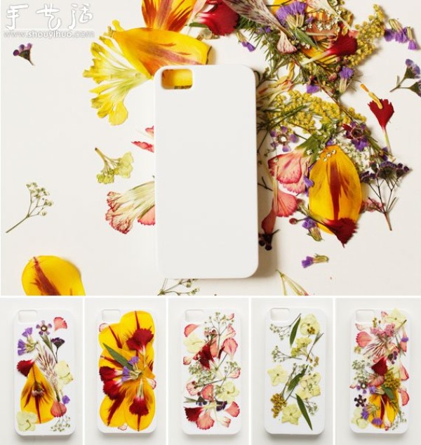 Tutorial on flattening flowers to decorate mobile phone cases