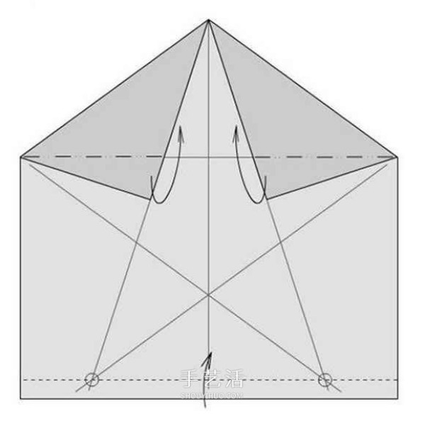 Detailed rose origami tutorial, simple folding method of five-petal rose