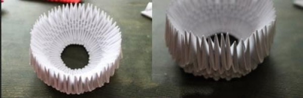 How to make a swan in a triangle, a tutorial on inserting a swan in a triangle, handcrafts