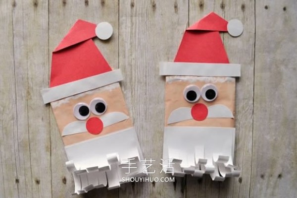 Tutorial on how to make handmade envelope Santa Puppet in kindergarten