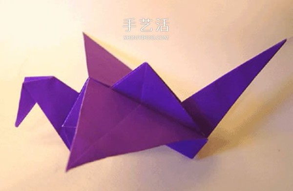 Send good wishes! Simple and detailed illustration of paper crane origami method