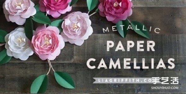 Camellia Origami Illustrated Tutorial How to Make a Simple Handmade Paper Camellia