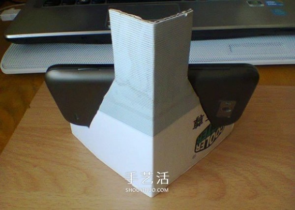 How to make a mobile phone holder out of a waste paper box, a simple way to make a mobile phone holder