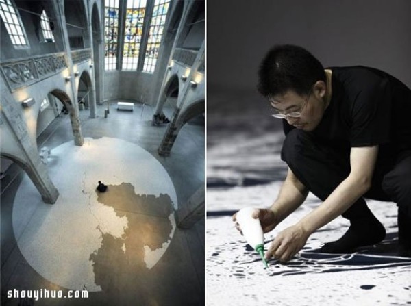 Japanese artist Motoi Yamamotos creative salt paintings