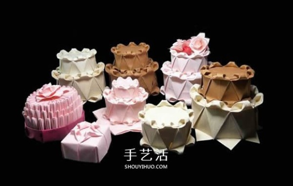 Is your birthday coming soon? Beautiful double-layered origami birthday cake for you