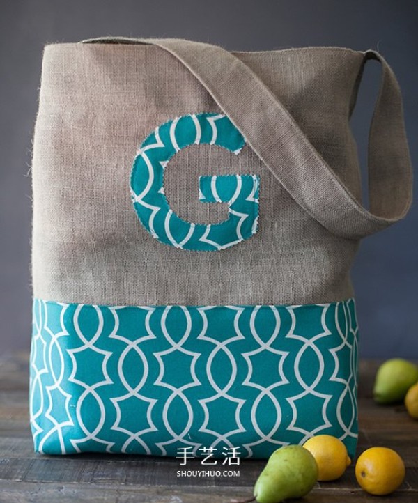 DIY handbag making tutorial, how to make a simple and durable grocery shopping tote bag