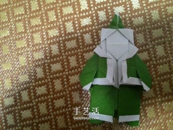 Santa Claus Origami Steps Illustrated How to Fold Paper Santa Claus