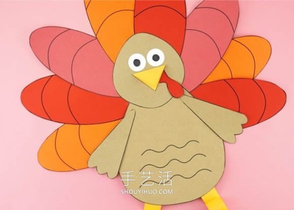 Tutorial on how to make a handmade Thanksgiving turkey in kindergarten