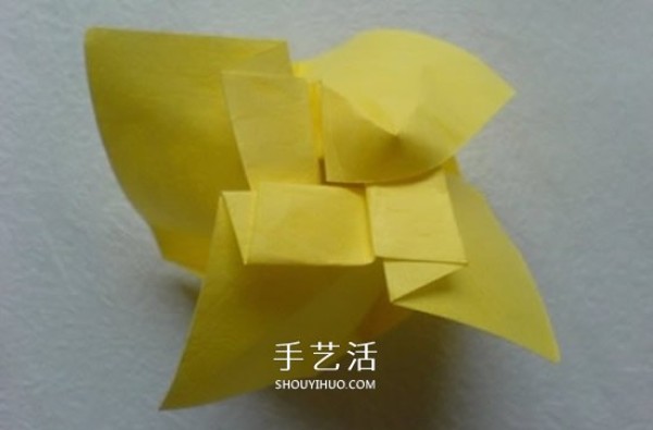 Detailed PT rose folding diagram and handmade PT rose origami tutorial