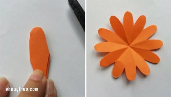 How to make paper flowers, illustrated with simple steps for making handmade paper flowers