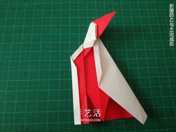 Illustrated tutorial on how to fold the Christmas crane How to fold the Christmas crane