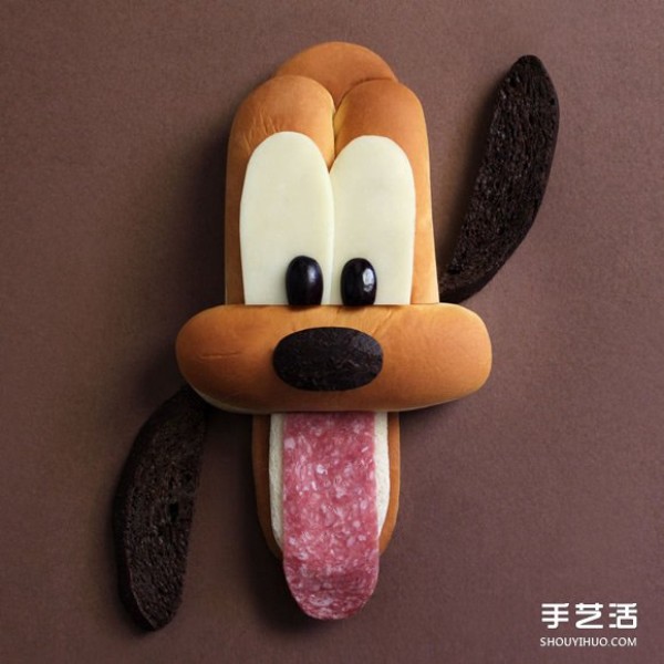 Moms childlike presentation: delicious and cute Disney cartoon characters