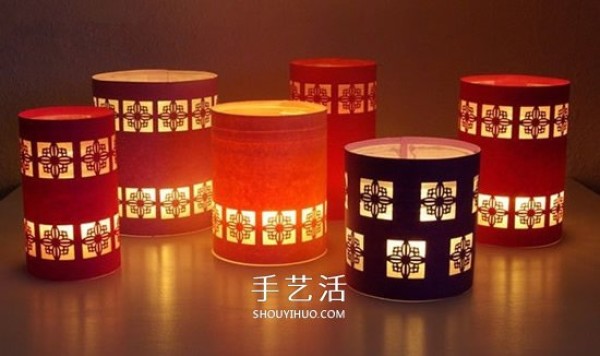 How to make Chinese style lanterns and how to make lanterns with window grilles and illustrations