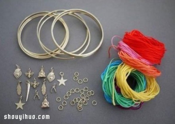 A very simple DIY handmade tutorial for a beautiful ethnic style bracelet