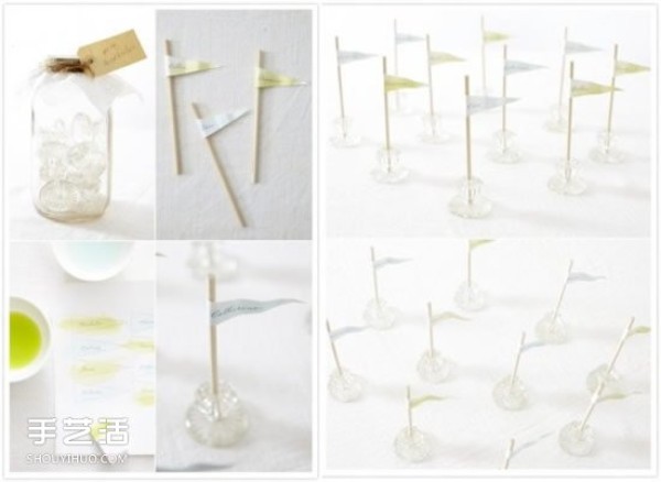 Pictures of how to make wedding table markers DIY wedding props table markers