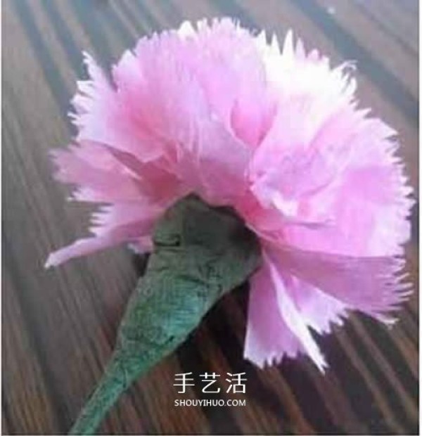 Mothers Day Carnation DIY Illustration of Making Hand-kneaded Paper Carnations