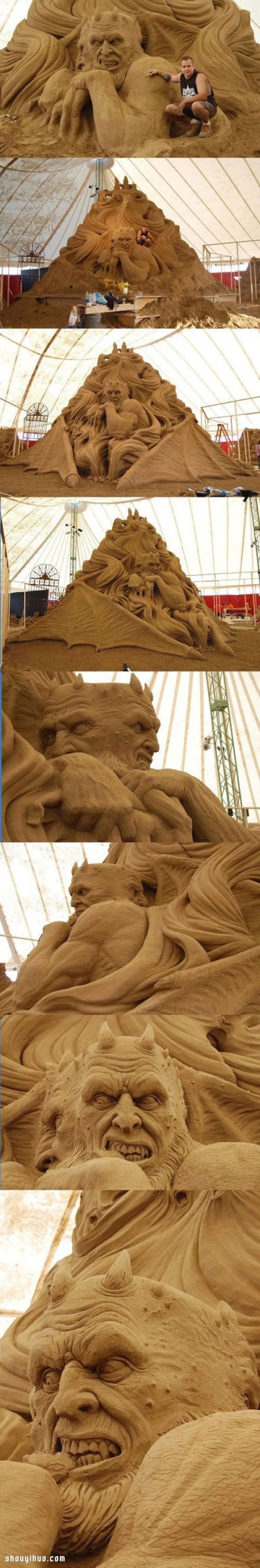 DIY Production Steps for Large Western Devil Sand Sculpture Artwork